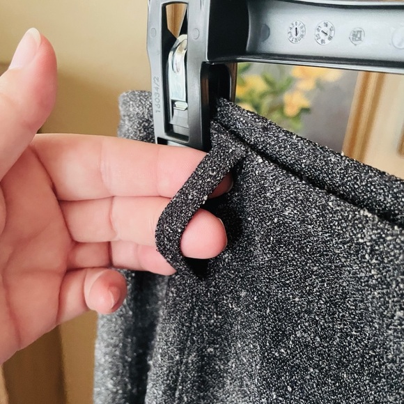 East 5th women’s fit & flare midi tweed zip skirt belt loops 14 charcoal gray - Picture 7 of 9